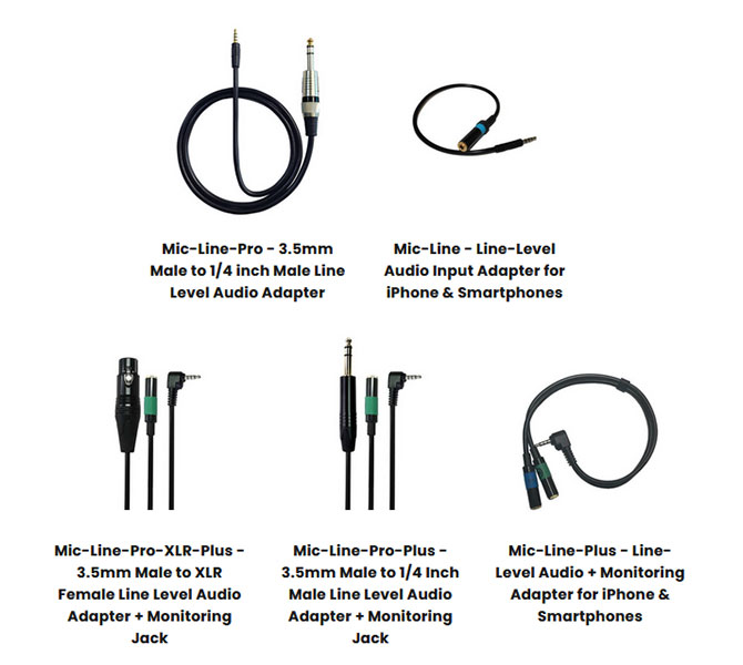 Mic-Line Line Level Audio Adapters